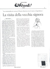 la vista avanti